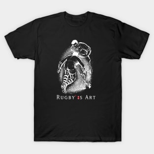 Rugby Face to Face White by PPereyra T-Shirt